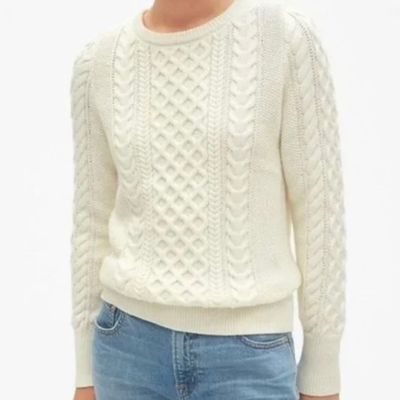 GAP Cable Knit Sweater Size Small Creamy White - Picture 1 of 10
